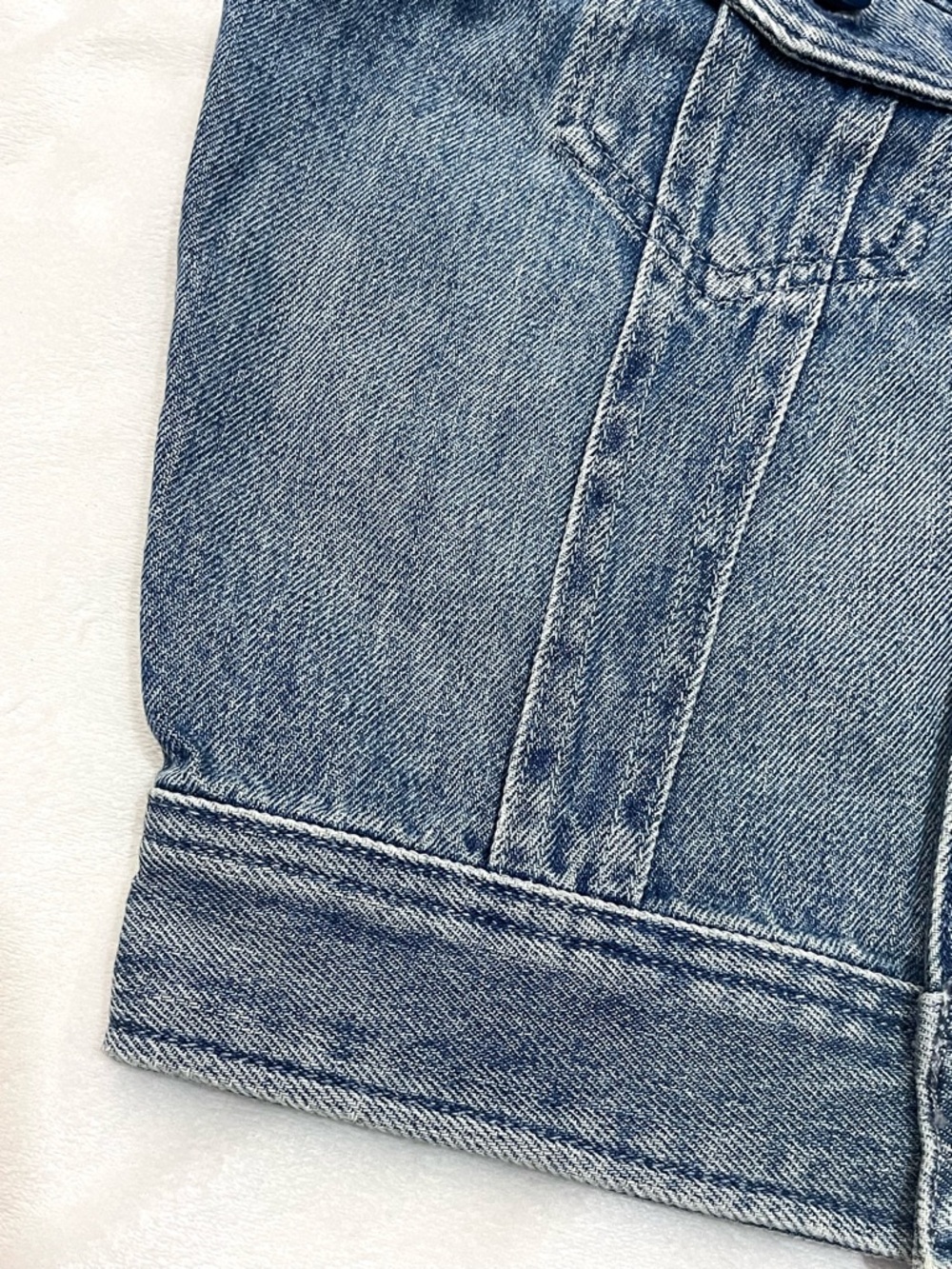 G-Star Raw Women’s Slim Sun Faded Air Force Light Blue Denim Vest w Pockets XS - Picture 15 of 16